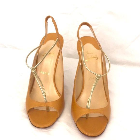 Christian Louboutin 39 EU Peach (yellow hue). - Picture 10 of 15